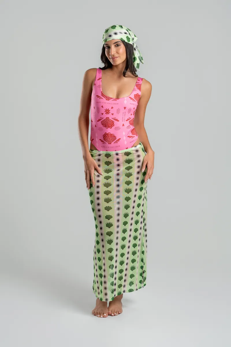 GREEN FLAG SKIRT