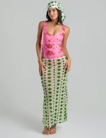GREEN FLAG SKIRT